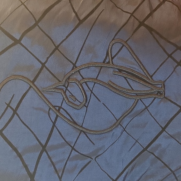 VTG Y2K Baby Phat Quilted Faux Fur Hoodie Bomber Jacket Blue Black Sz Large - Picture 2 of 16